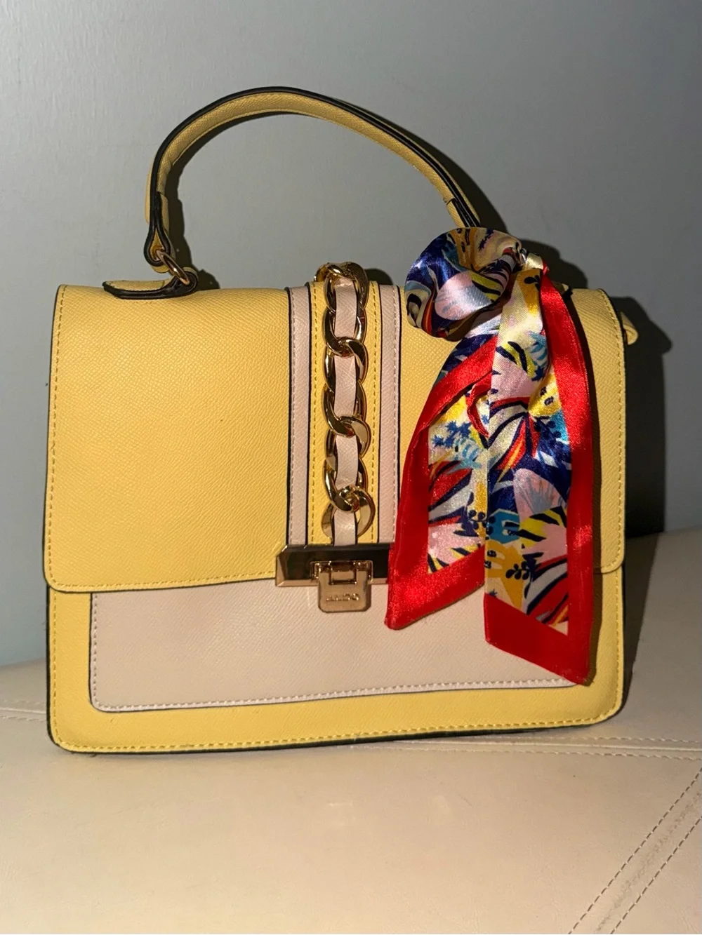 Aldo Bag with Scarf Tie & Crossbody Strap
